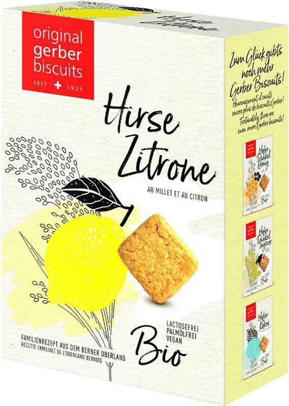 GERBER Biscotti al miglio e limone Bio 160g