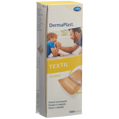 Dermaplast Textil Centro 4cmx6cm hautfarbig 100 Stück