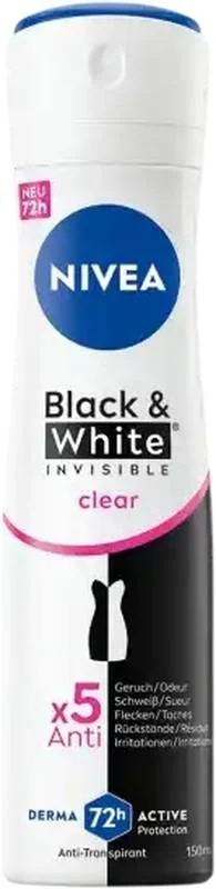 Nivea Deo Inv Bla&Whi Spray Cl Donna 150 ml
