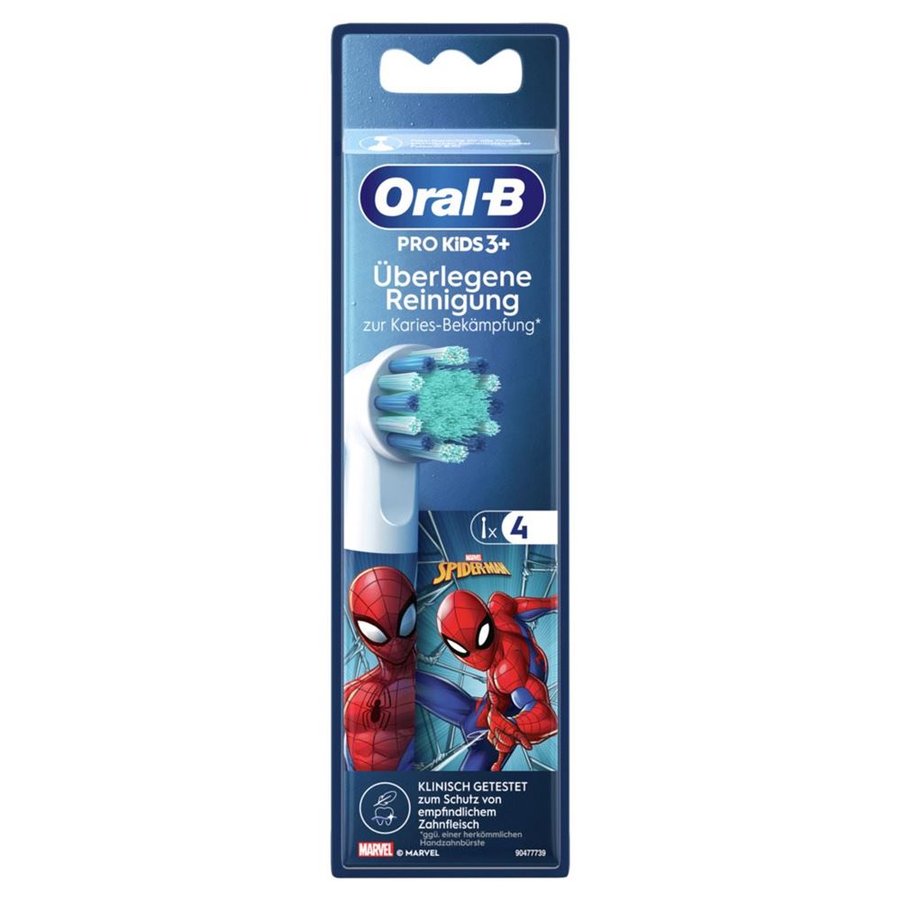 Oral-B Aufsteckbürsten Kids Spiderman 4 Stück