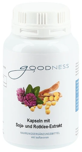 GOODNESS Capsule di isoflavoni di trifoglio rosso di soia 440 mg 90 Capsule