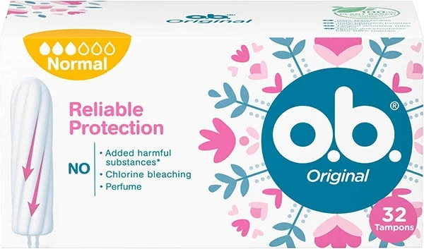 o.b.® Tamponi Originali Normali Cartone 32 pezzi