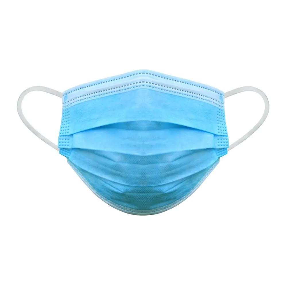Maschera facciale ABENA tipo IIR blu a 3 strati 50 pezzi