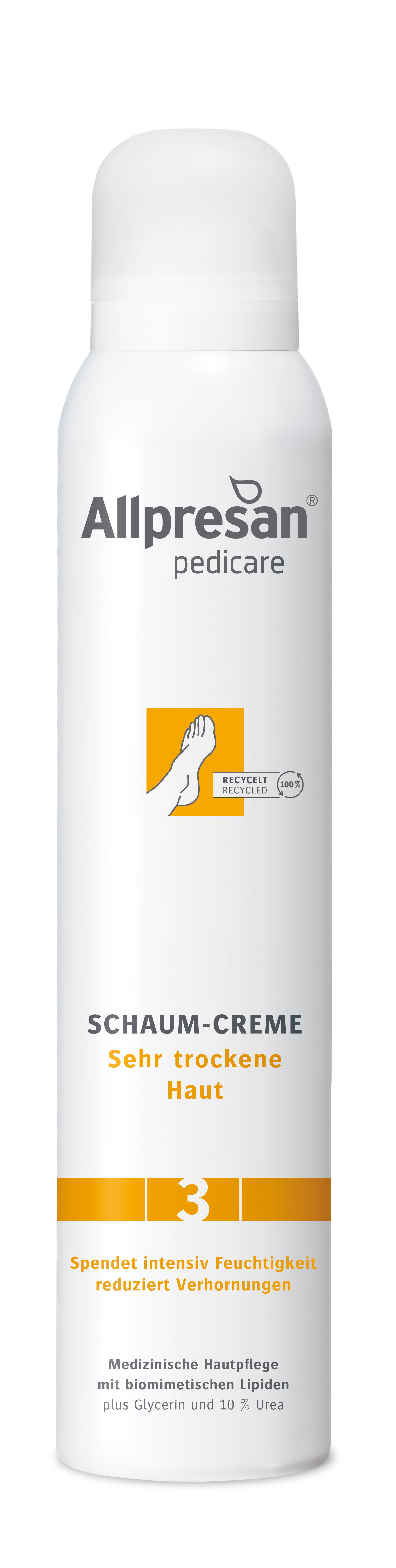 ALLPRESAN pedicare 3 piedi schiuma pelle molto secca 200ml