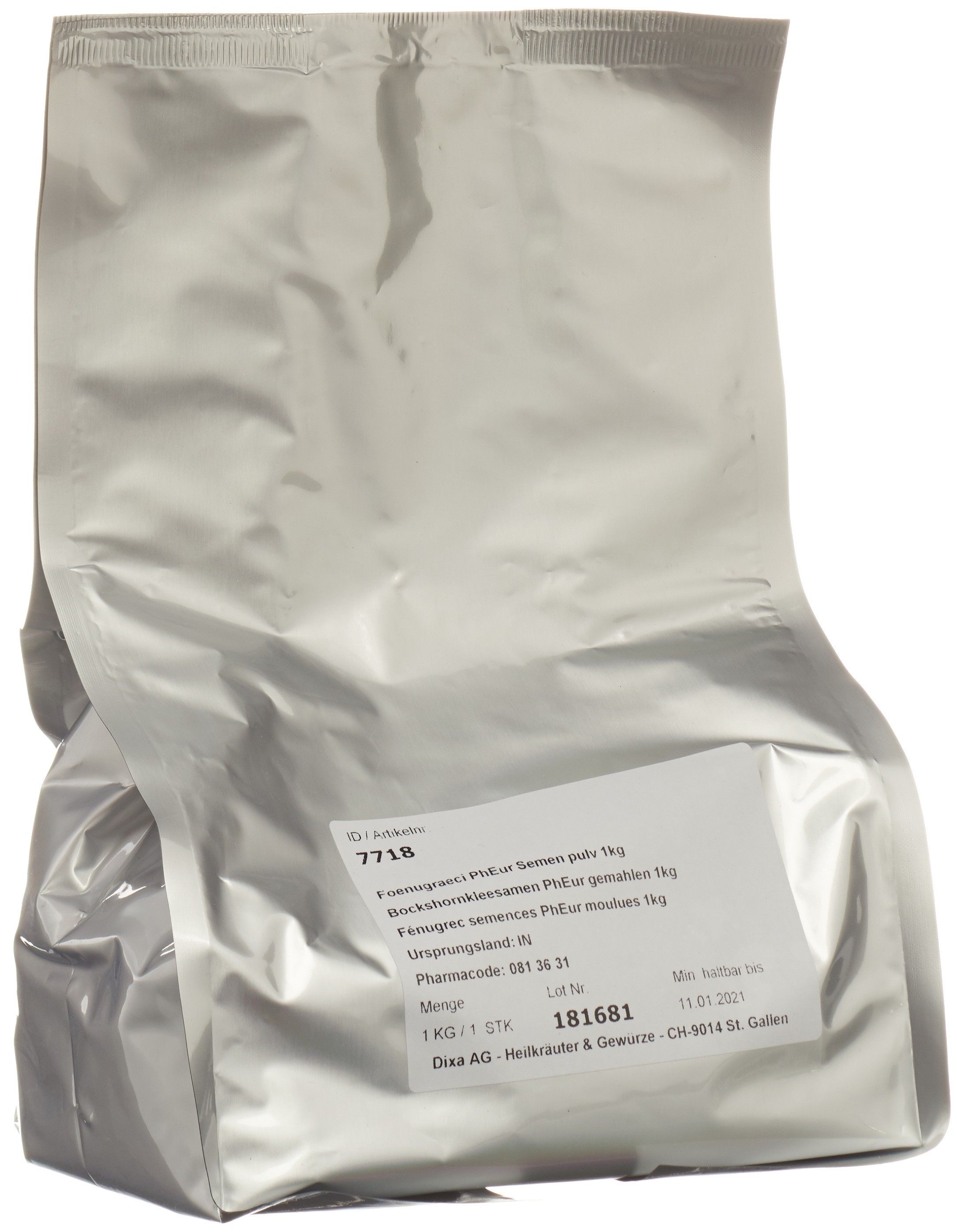 DIXA Fieno greco semi puri macinati 1kg
