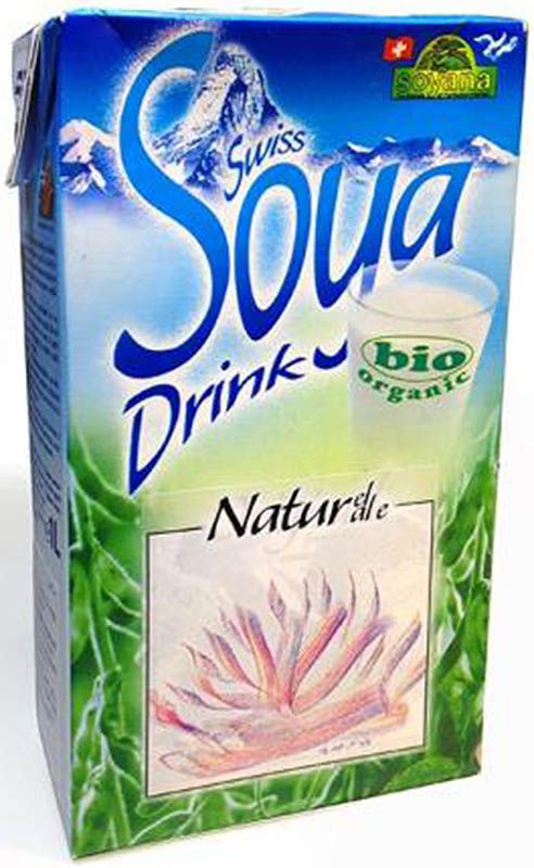 Soyana Swiss Soya Drink Natural Organic Tetra 1lt