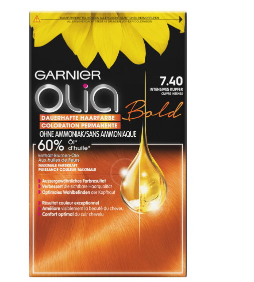 OLIA Colore per capelli 7.40 Rame Intenso