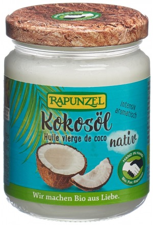 Vasetto di olio di cocco vergine Rapunzel 200g