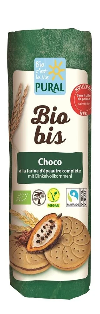Pural Bio Bis Choco-coco doppio biscotto all'olio di palma 300 g