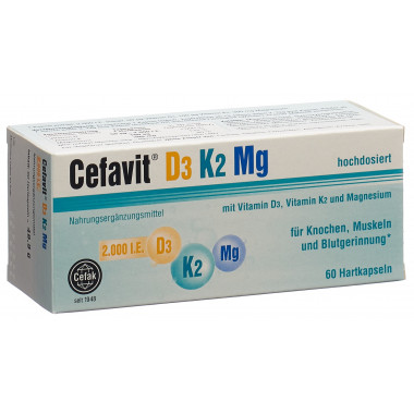 Cefavit D3 2000 K2 Mg Capsule 60 Capsule