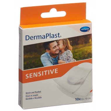 Dermaplast Sensitive medicazione rapida 8x10cm bianco 10 pezzi