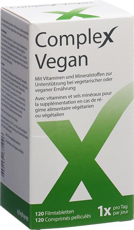 Complex Vegan compresse rivestite con film 120 pezzi