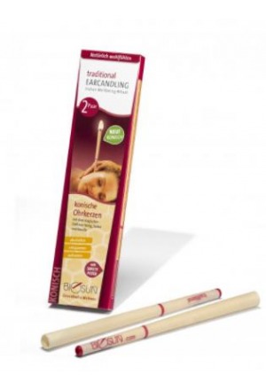 Candele auricolari tradizionali Biosun coniche 2 coppie