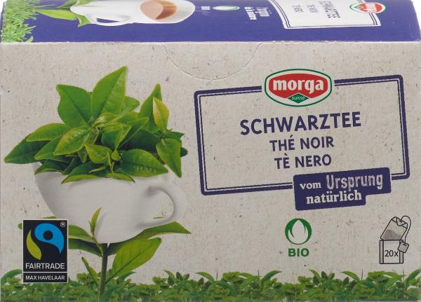 Tè nero Morga con germoglio biologico equo e solidale 20 pezzi