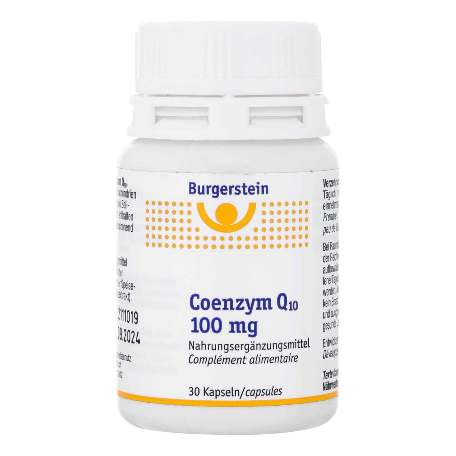 BURGERSTEIN Coenzima Q10 Capsule 100mg 30 Capsule