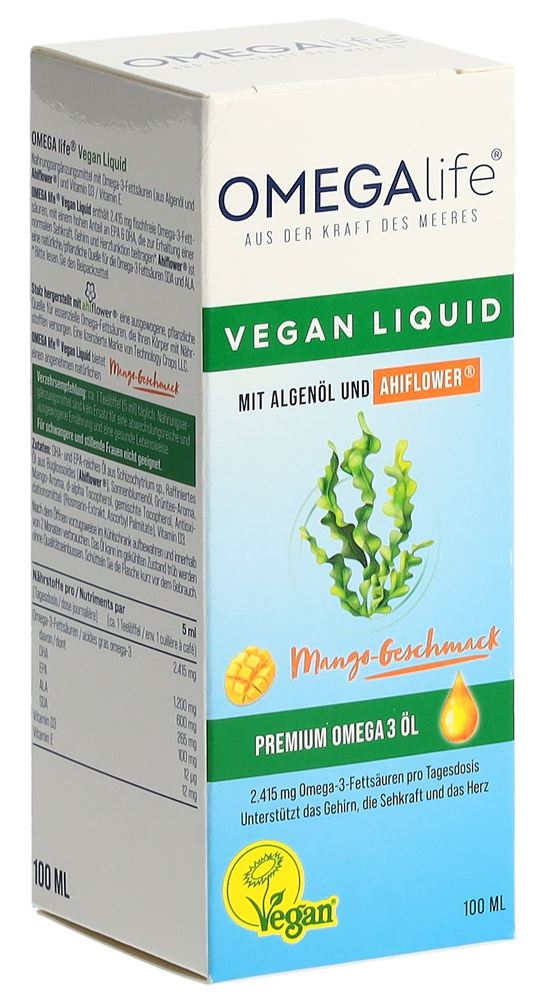 OMEGA-LIFE olio di alghe liquido bottiglia 100ml