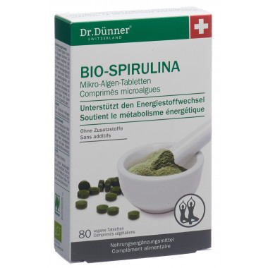 Dr Dünner PhytoWorld Organic Spirulina Active Life Compresse NL 80 pezzi
