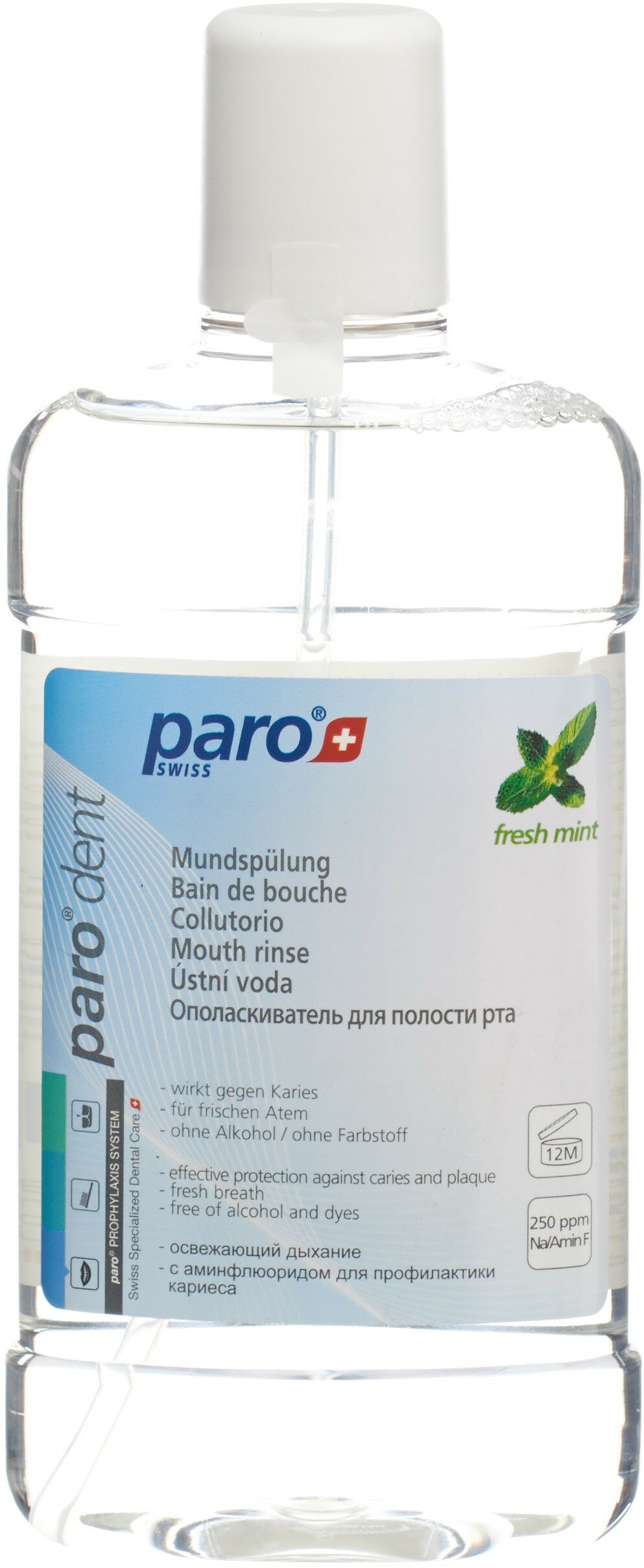 paro® DENT risciacquo dentale con fluoruro amminico 500ml