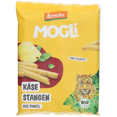 MOGLI Bastoncini al formaggio, confezione da 75 g