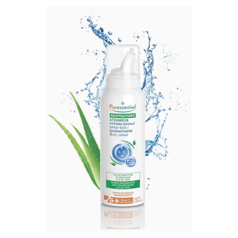 Puressentiel Igiene Nasale BabySpray con Aloe Vera 120ml