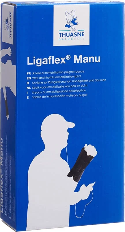 THUASNE Ligaflex Manu cinturino da polso Gr3 rake nero