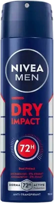 Nivea MEN Deodorante Dry Impact Spray (nuovo) 150 ml