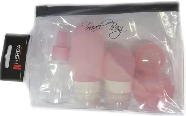 HERBA Borsa da viaggio Set da toilette da viaggio rosa m ride