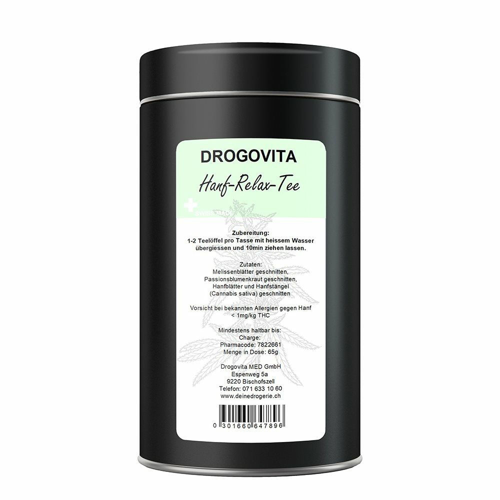 DROGOVITA Tè relax alla canapa Ds 65g