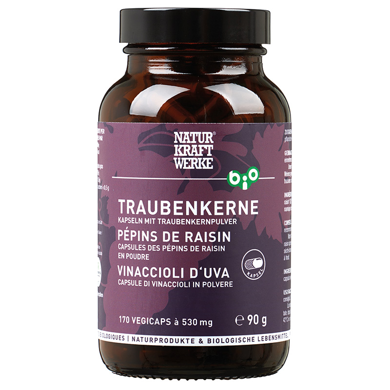 NATURKRAFTWERKE Semi d'uva Vegicaps Biologici 170 pezzi