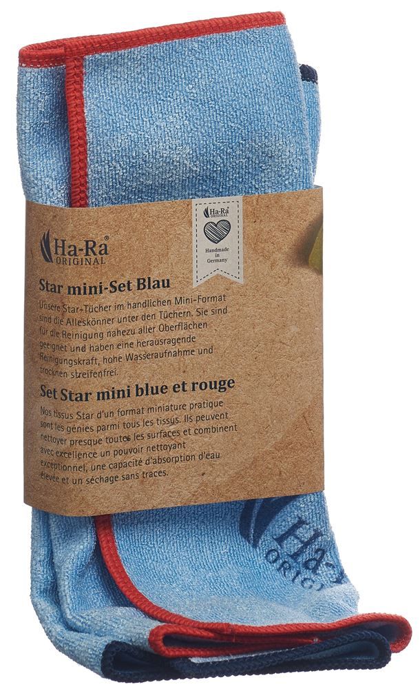 HA-RA Star Cloth Mini Set blu 2 pezzi