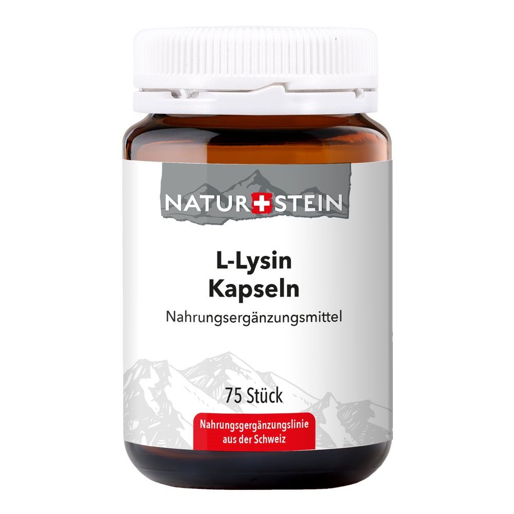 Pietra naturale L-lisina capsule di vetro 75 pezzi
