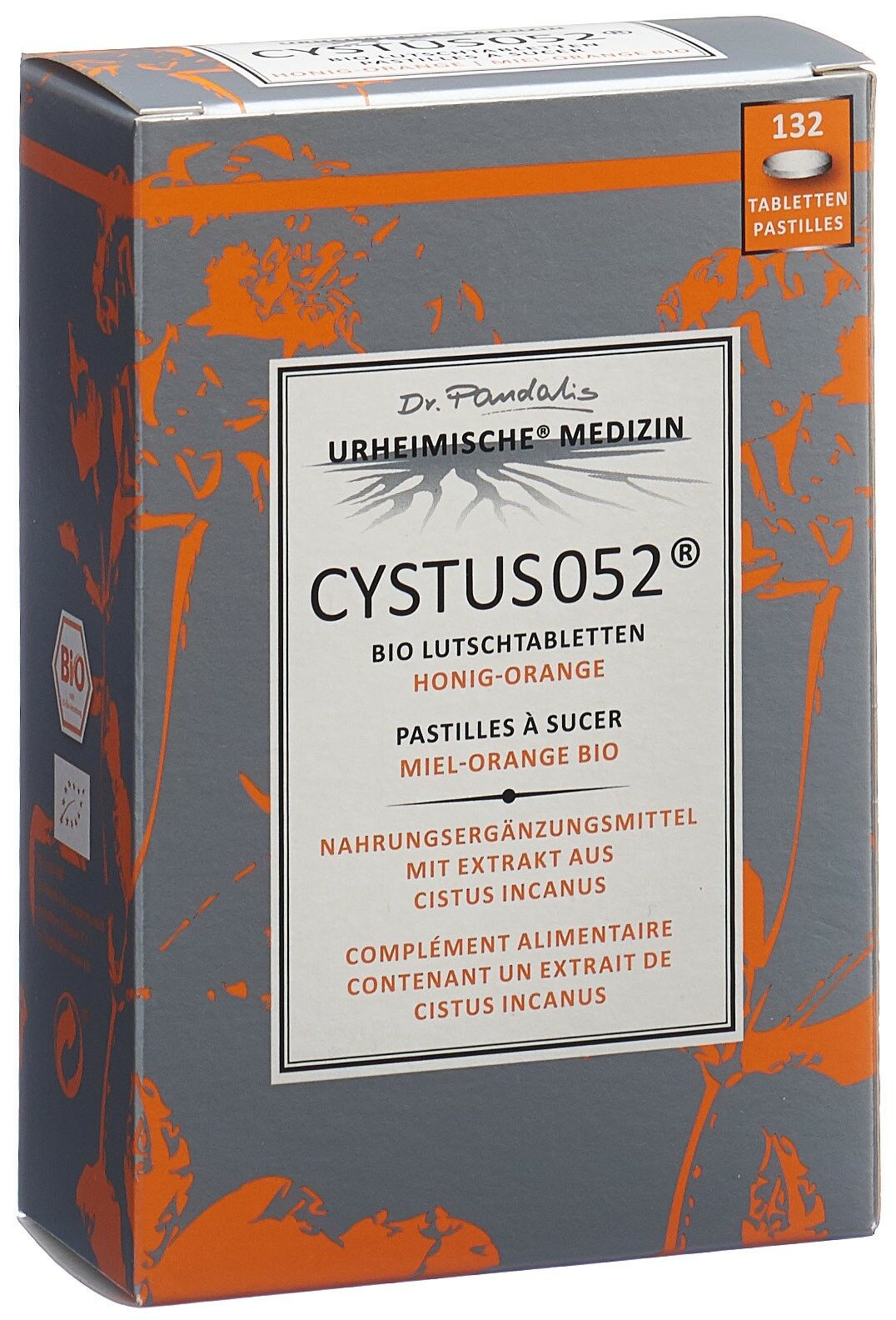 Cystus 052 pastiglie biologiche miele-arancia 132 pezzi