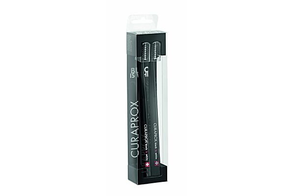 Curaprox Black is White spazzolini da denti nero/nero 2 pezzi