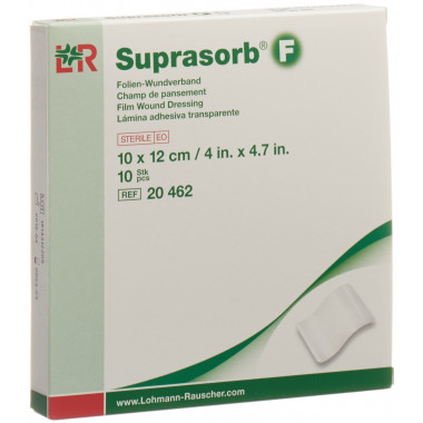Suprasorb F Folien Wundverband 10x12cm steril 10 Stück