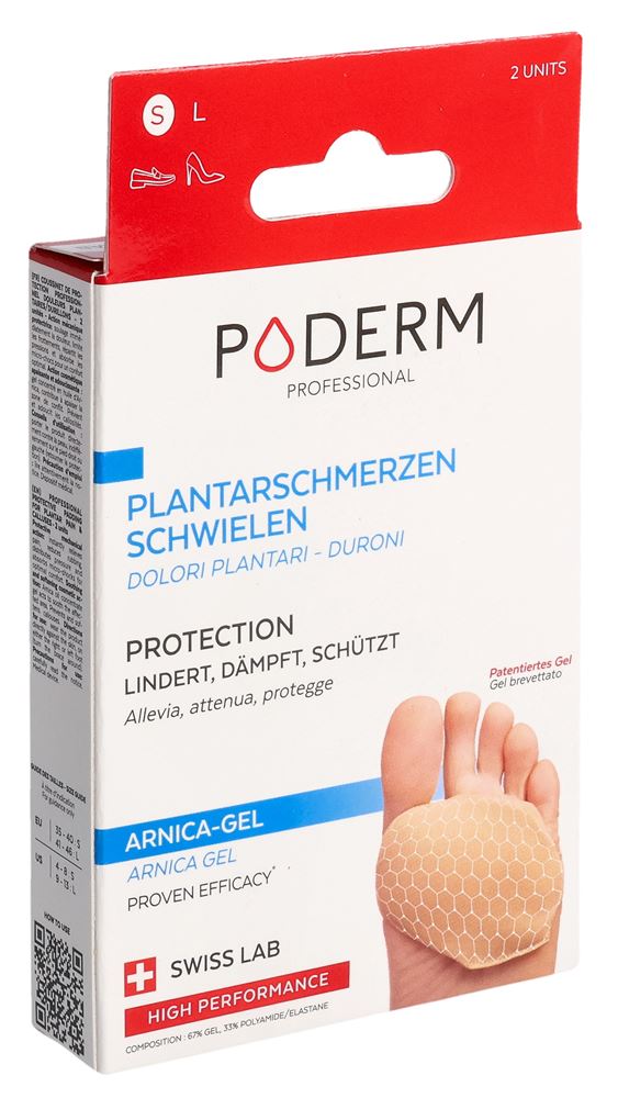 Poderm PROF cuscinetto di protezione S suole/tacchi 2 pezzi
