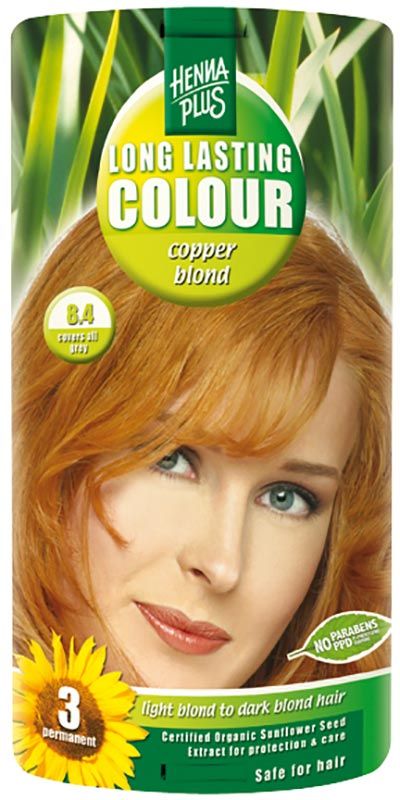 HENNA PLUS Colore a lunga durata 8.4 biondo rame dorato