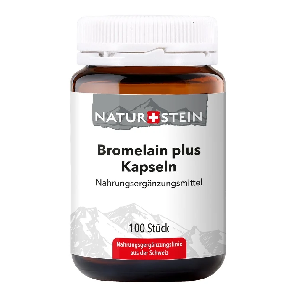 NATURSTEIN Bromelina plus capsule in vetro 100 pezzi