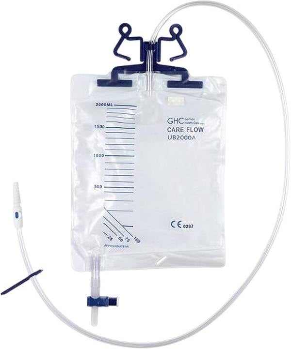 GHC Urinbeutel CAREFLOW 0.75l 10cm st Abl RLV Vli