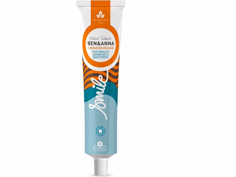 Ben & Anna Dentifricio all'arancia e cannella Fluoruro 75ml