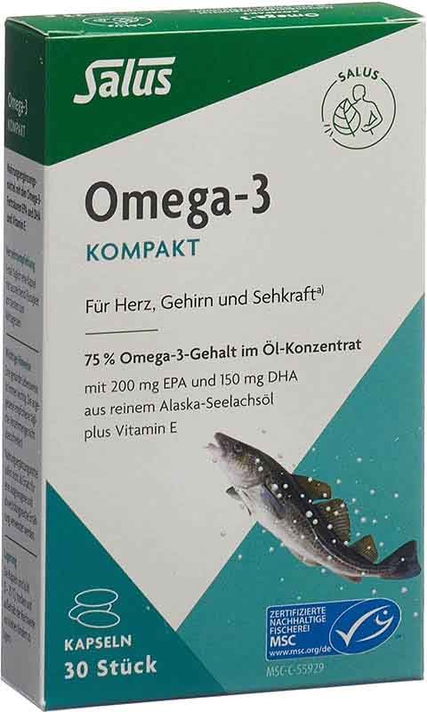 Salus® Omega-3 Compact Saithe Oil Capsule 30 Capsule
