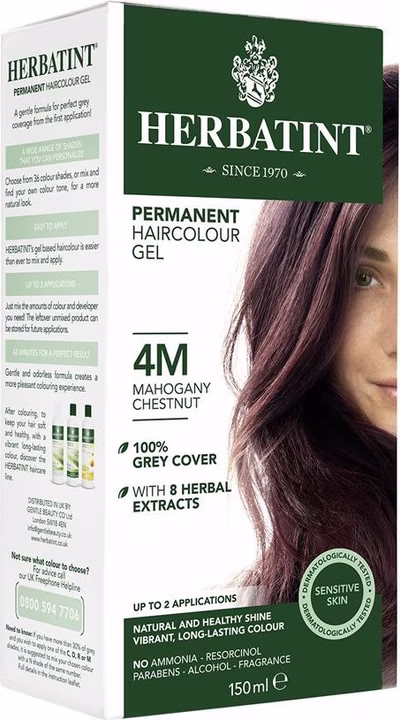 HERBATINT Gel colorante per capelli 4M Mogano Castano 150ml