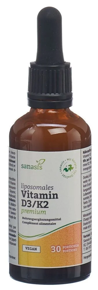 sanasis vitamina D3/K2 liposomiale pre vegan 60ml