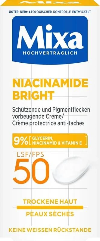 MIXA Crema Luminosa alla Niacinamide SPF 50 secco H 50ml