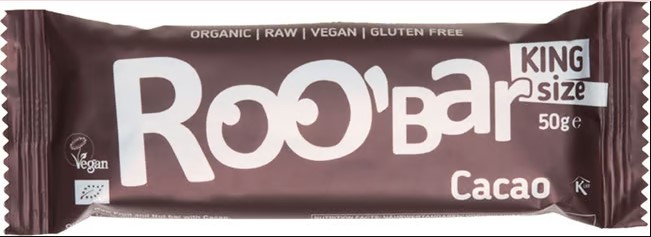 ROOBAR barretta di cibo crudo al cacao 50g