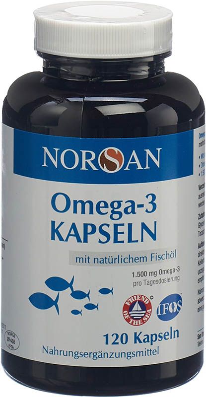 NORSAN Omega-3 Capsule di Olio di Pesce 120 Capsule