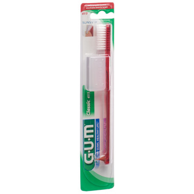 GUM Classic Spazzolino da denti completo morbido a 4 file