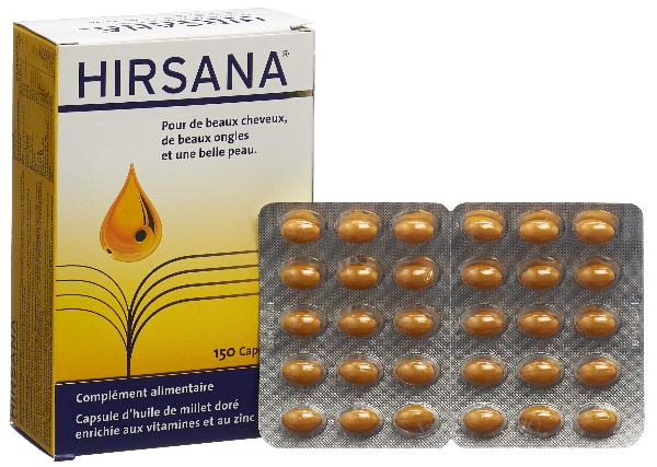 Capsule di olio di miglio dorato Hirsana 150 pezzi
