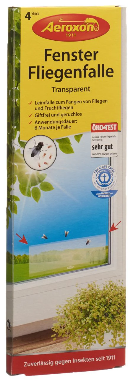Trappole per mosche da finestra AEROXON trasparenti 4 pezzi