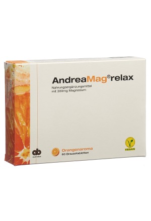 ANDREAMAG relax compresse effervescenti gusto arancia 60 pezzi