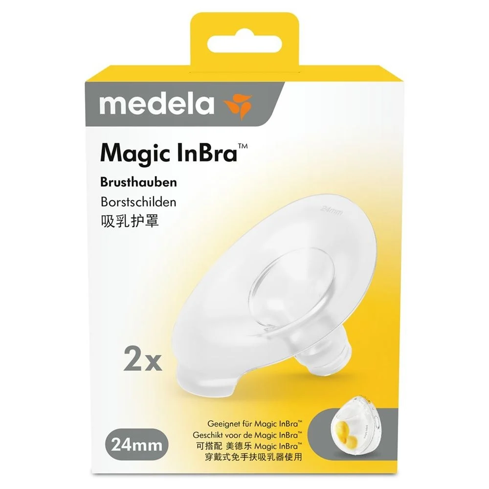 Coppe per allattamento Medela Magic InBra da 24 mm, confezione da 2 pezzi